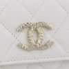 シャネル 三つ折り財布 レディース ココマーク ホワイト CHANEL AP4250 B18212 10601