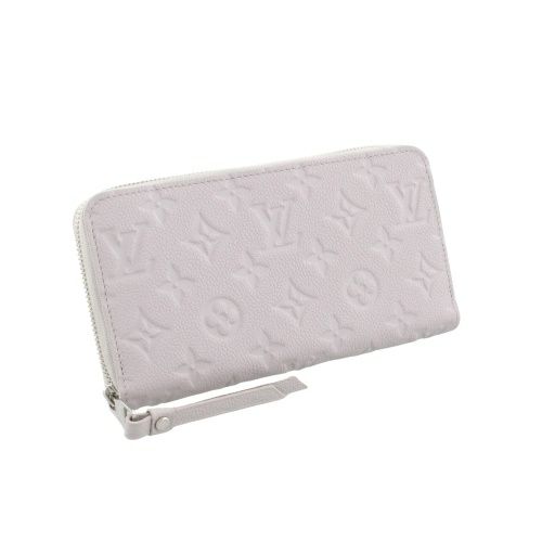 ルイヴィトン 長財布 レディース モノグラムアンプラント ジッピー・ウォレット グレー LOUIS VUITTON M13825 ブルームグレー