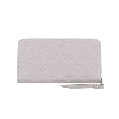 ルイヴィトン 長財布 レディース モノグラムアンプラント ジッピー・ウォレット グレー LOUIS VUITTON M13825 ブルームグレー