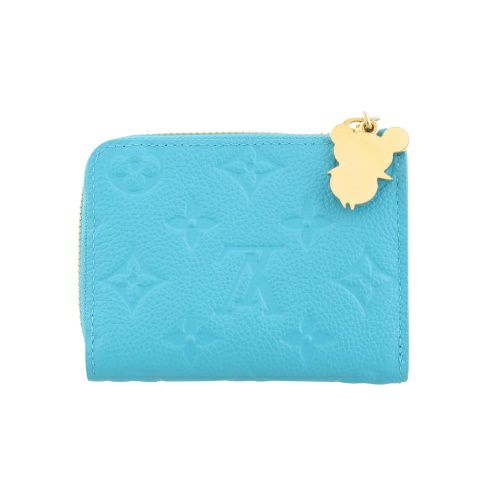 ルイヴィトン コインケース レディース モノグラム アンプラント LVxTM ポルトフォイユ・ノア コンパクト ブルー LOUIS VUITTON M13801 カビラブルー