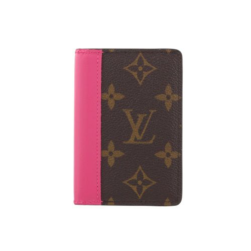 ルイヴィトン カードケース レディース モノグラム オーガナイザー・ドゥ ポッシュ ブラウン LOUIS VUITTON M12831 ポンディシェリ ピンク