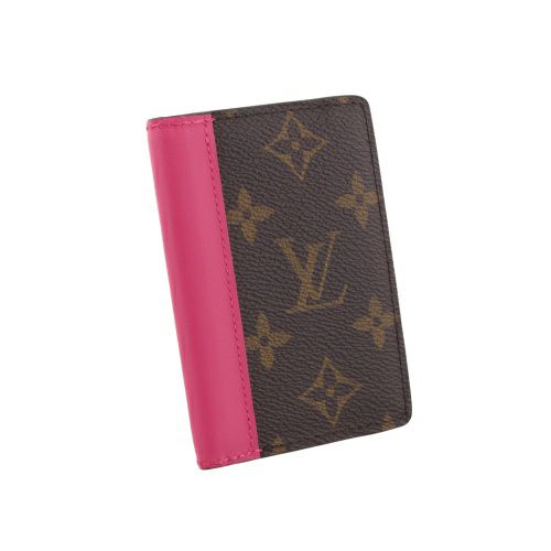 ルイヴィトン カードケース レディース モノグラム オーガナイザー・ドゥ ポッシュ ブラウン LOUIS VUITTON M12831 ポンディシェリ ピンク