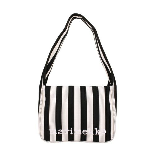 マリメッコ ハンドバッグ レディース KNITTED SHOULDERBAG MERIROSVO ブラック marimekko 094140 919 BLACK/OFF WHITE