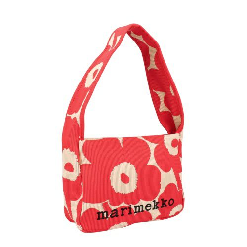 マリメッコ ハンドバッグ レディース KNITTED SHOULDERBAG UNIKKO ピンク marimekko 094141 380 PINK/BEIGE