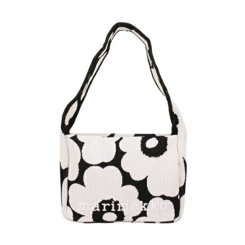 マリメッコ ハンドバッグ レディース KNITTED SHOULDERBAG UNIKKO ブラック marimekko 094141 911 BLACK/OFF WHITE