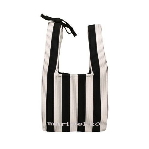 マリメッコ ハンドバッグ レディース KNITTED MINI TOTE MERIROSVO ブラック marimekko 094144 919 BLACK/OFF WHITE