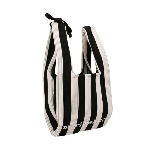マリメッコ ハンドバッグ レディース KNITTED MINI TOTE MERIROSVO ブラック marimekko 094144 919 BLACK/OFF WHITE