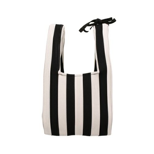 マリメッコ ハンドバッグ レディース KNITTED MINI TOTE MERIROSVO ブラック marimekko 094144 919 BLACK/OFF WHITE