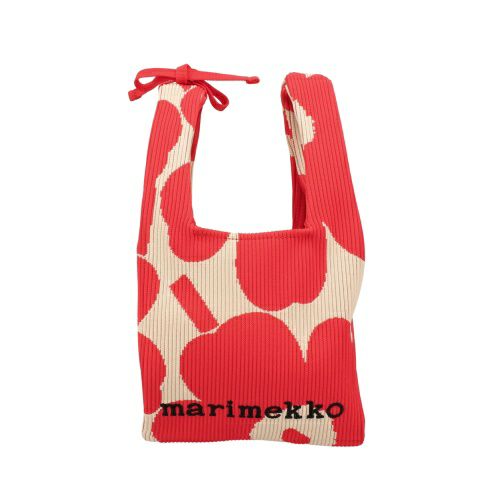 マリメッコ ハンドバッグ レディース KNITTED MINI TOTE UNIKKO ピンク marimekko 094145 380 PINK/BEIGE