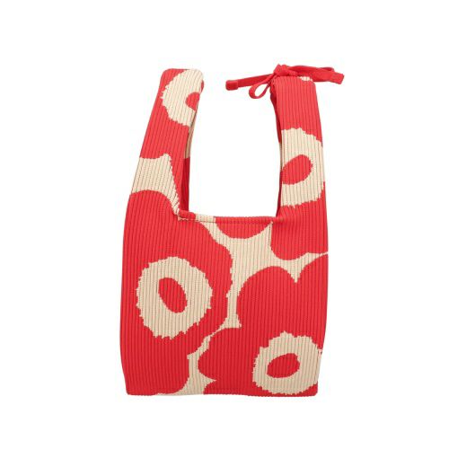 マリメッコ ハンドバッグ レディース KNITTED MINI TOTE UNIKKO ピンク marimekko 094145 380 PINK/BEIGE