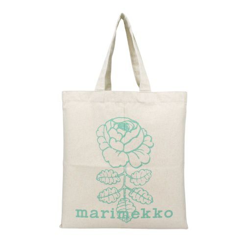 マリメッコ トートバッグ レディース VANKKA VHKIRUUSU PLACEMENT KIOSKI BAG ホワイト marimekko 094179 770 TURQUOISE/GREEN