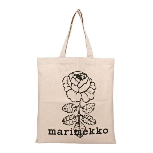 マリメッコ トートバッグ レディース VANKKA VIHKIRUUSU PLACEMENT KIOSKI BAG ホワイト marimekko 094179 890 OFF WHITE/BLACK