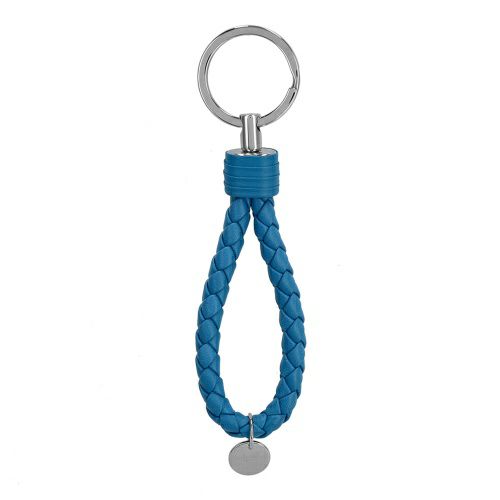 ボッテガヴェネタ キーリング メンズ レディース イントレチャート ブルー BOTTEGA VENETA 113539 V3UN1 4418