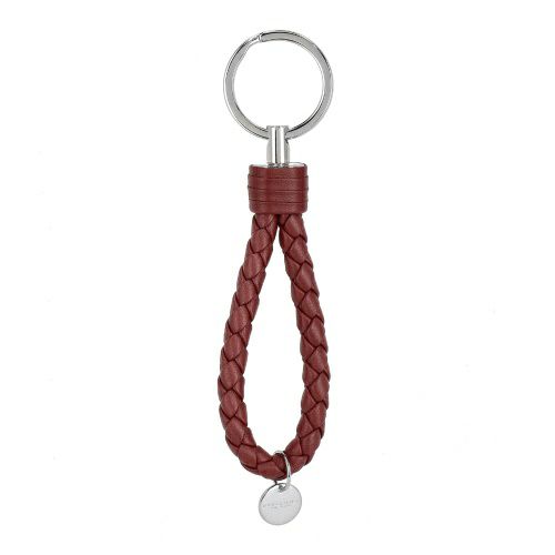 ✨美品✨【ボッテガヴェネタ】キーリング　イントレチャート　ダークブラウン　レザー ボッテガヴェネタ キーリング メンズ レディース イントレ