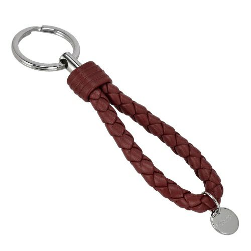 ✨美品✨【ボッテガヴェネタ】キーリング　イントレチャート　ダークブラウン　レザー ボッテガ ヴェネタ キーリング イントレチャート ダークブラウン