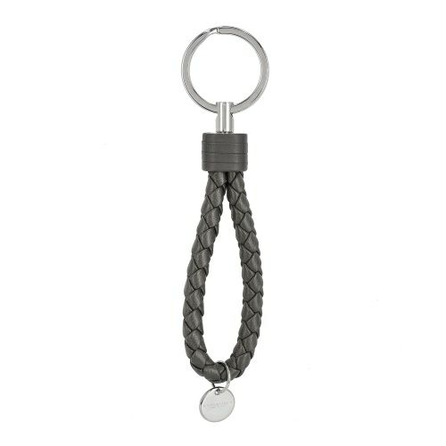 ボッテガヴェネタ キーリング メンズ レディース イントレチャート グレー BOTTEGA VENETA 113539 V3UN1 8572
