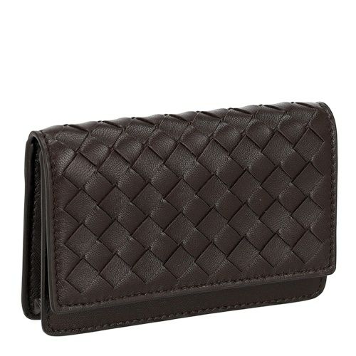 ボッテガヴェネタ カードケース 名刺入れ メンズ イントレチャート ブラウン BOTTEGA VENETA 133945 V3UN1 2145