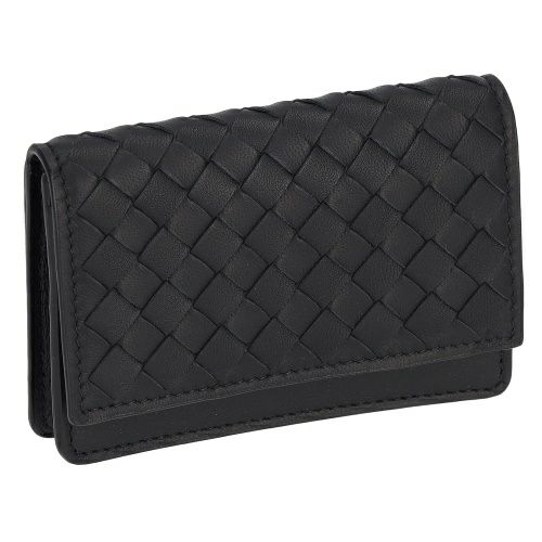 ボッテガヴェネタ カードケース 名刺入れ メンズ イントレチャート ブラック BOTTEGA VENETA 133945 V3UN1 8803