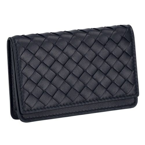 ボッテガヴェネタ カードケース 名刺入れ メンズ イントレチャート ネイビー BOTTEGA VENETA 174646 V3UN1 4045