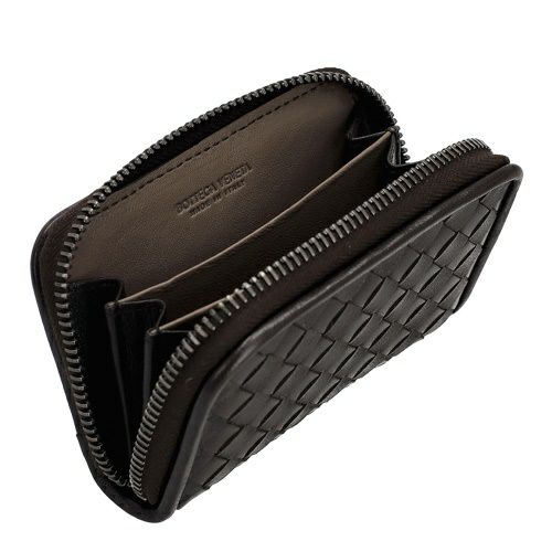 ボッテガヴェネタ コインケース メンズ イントレチャート ブラウン