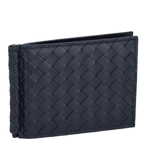 ボッテガヴェネタ 二つ折り財布 メンズ イントレチャート ネイビー BOTTEGA VENETA 123180 V47W1 8974