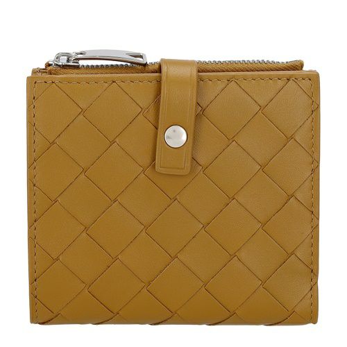 ボッテガヴェネタ 二つ折り財布 レディース イントレチャート ブラウン BOTTEGA VENETA 600270 V48A1 2596