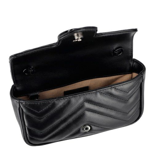 グッチ ショルダーバッグ レディース GGマーモント スーパーミニバッグ ブラック GUCCI 476433 AABZK 1000