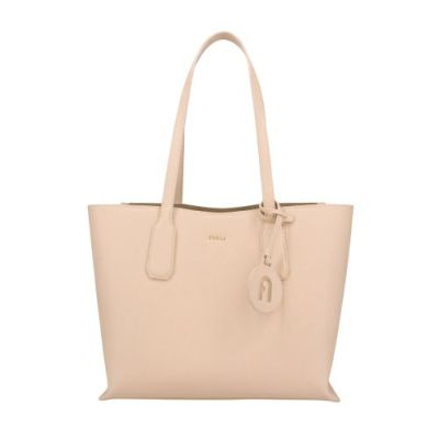 【美品】FURLA トートバッグ　マギー　さくらピンク×シャンパンゴールド FURLA フルラバッグ｜ブランド通販 GINZALoveLove