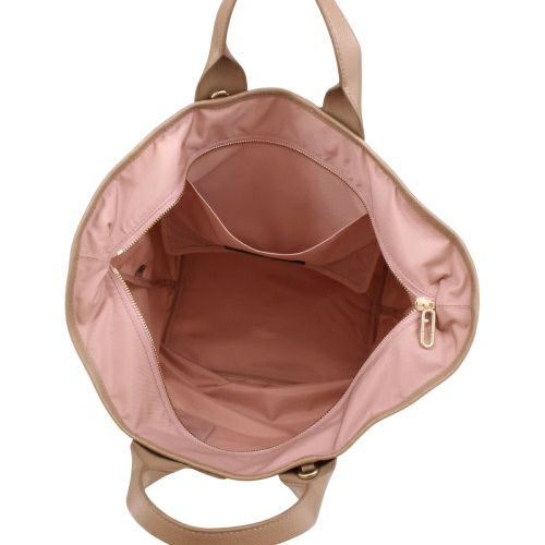 フルラ ハンドバッグ レディース ピューマ カラーブロック リサイクル ナイロン ラージ トートバッグ ベージュ FURLA WB01249 BX3050 3178S