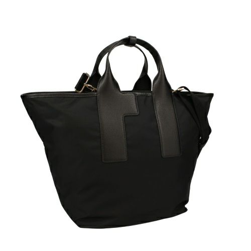 フルラ ハンドバッグ レディース ピューマ カラーブロック リサイクル ナイロン ラージ トートバッグ ブラック FURLA WB01249 BX3050 3180S