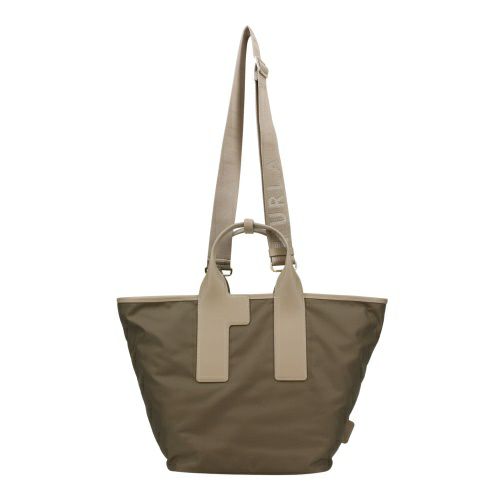 フルラ ハンドバッグ レディース ピューマ カラーブロック リサイクル ナイロン ラージ トートバッグ カーキグリーン FURLA WB01249 BX3050 3183S