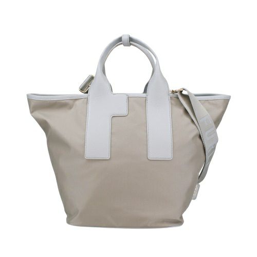 フルラ ハンドバッグ レディース ピューマ カラーブロック リサイクル ナイロン ラージ トートバッグ グレー FURLA WB01249 BX3050 3324S