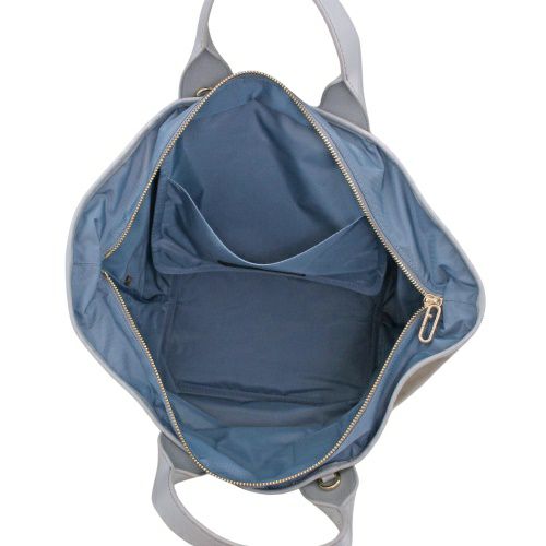 フルラ ハンドバッグ レディース ピューマ カラーブロック リサイクル ナイロン ラージ トートバッグ グレー FURLA WB01249 BX3050 3324S