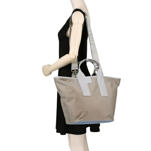 フルラ ハンドバッグ レディース ピューマ カラーブロック リサイクル ナイロン ラージ トートバッグ グレー FURLA WB01249 BX3050 3324S