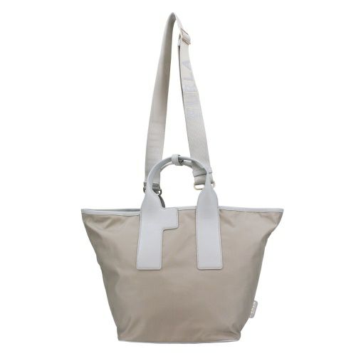 フルラ ハンドバッグ レディース ピューマ カラーブロック リサイクル ナイロン ラージ トートバッグ グレー FURLA WB01249 BX3050 3324S