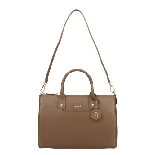 フルラ ハンドバッグ レディース リンダ サフィアーノ レザー ミディアム サッチェル ブラウン FURLA WB01287 ARE000 DAI00