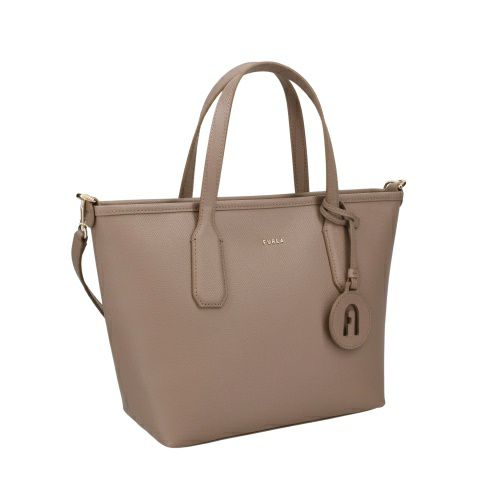 【新品】フルラ　ハンドバッグ　ブラウン　グレー フルラ ハンドバッグ レディース クラシック グレー FURLA
