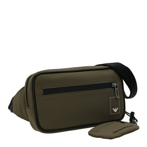 エンポリオアルマーニ ボディバッグ メンズ Travel Essentials ベルトバッグ カーキグリーン EMPORIO ARMANI EM000088 AF13841 U6299