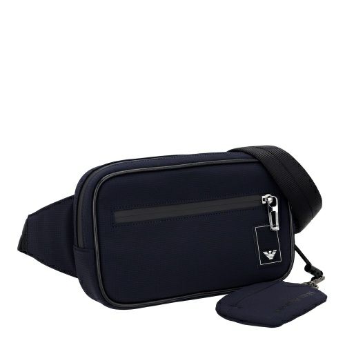 エンポリオアルマーニ ボディバッグ メンズ Travel Essentials ベルトバッグ ブラック EMPORIO ARMANI EM000088 AF13841 UB118