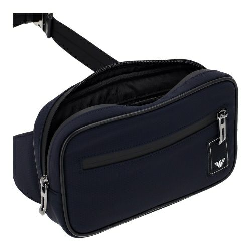 エンポリオアルマーニ ボディバッグ メンズ Travel Essentials ベルトバッグ ブラック EMPORIO ARMANI EM000088 AF13841 UB118
