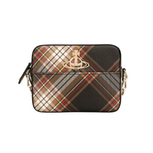 ヴィヴィアンウエストウッド ショルダーバッグ レディース マルチカラー Vivienne Westwood 4304006YU S001K D101 TARTAN BROWN/BLACK