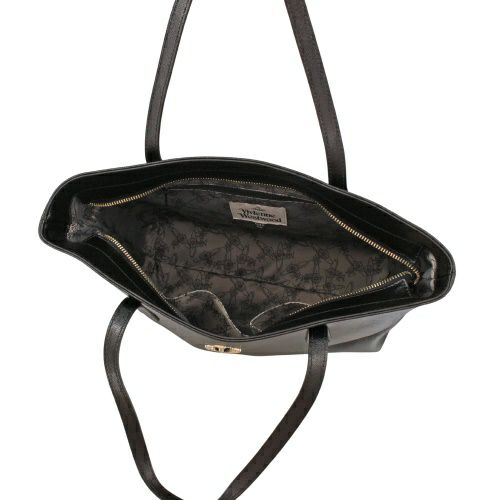 ヴィヴィアンウエストウッド トートバッグ レディース ブラック Vivienne Westwood 4205007D L0040 N401 BLACK/ GOLD DIAM ORB