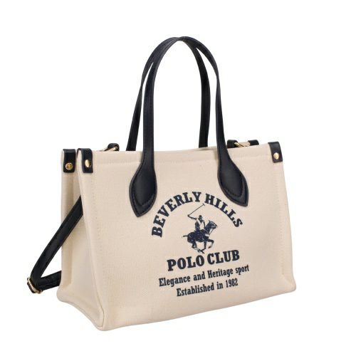 ビバリーヒルズポロクラブ トートバッグ レディース ネイビー BEVERLY HILLS POLO CLUB BH2014N キナリ/ネイビー