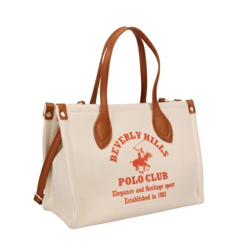 ビバリーヒルズポロクラブ トートバッグ レディース オレンジ BEVERLY HILLS POLO CLUB BH2014N キナリ/オレンジ
