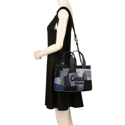 コーチ ハンドバッグ レディース カーゴ 26 トート パッチワーク ブルー COACH CAM63 LHDEI