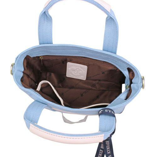 ビバリーヒルズポロクラブ ハンドバッグ レディース ブルー BEVERLY HILLS POLO CLUB BH1006N BL/BL/WH