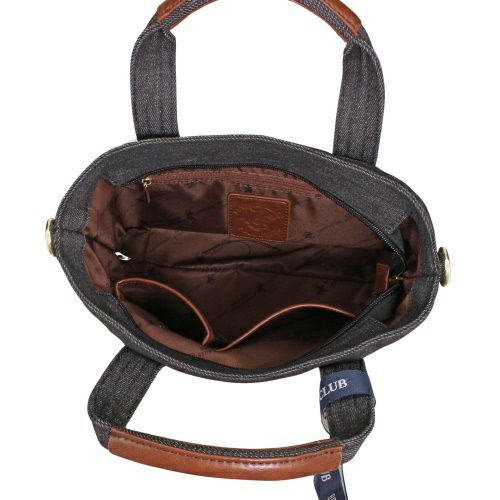 ビバリーヒルズポロクラブ ハンドバッグ レディース ブラック BEVERLY HILLS POLO CLUB BH1006N DBK/DBK/IV