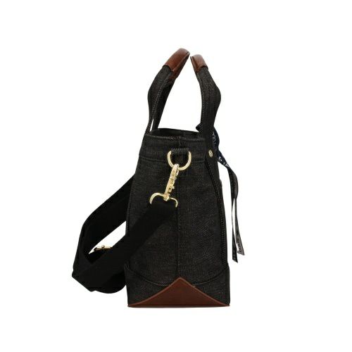 ビバリーヒルズポロクラブ ハンドバッグ レディース ブラック BEVERLY HILLS POLO CLUB BH1006N DBK/DBK/IV