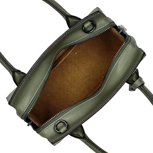COACH ハンドバッグ カーキ/グリーン COACH 「COACH」 ワンポイントハンドバッグ - グリーン