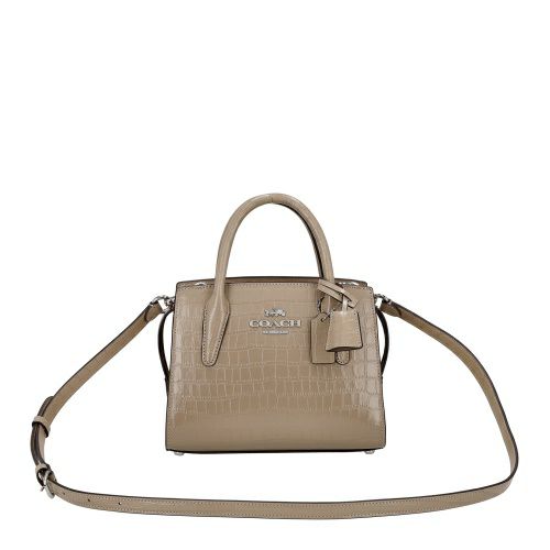 コーチ アウトレット ハンドバッグ レディース アンドレア キャリーオール ブラウン COACH OUTLET CR105 SV/ST シルバー/ストーン